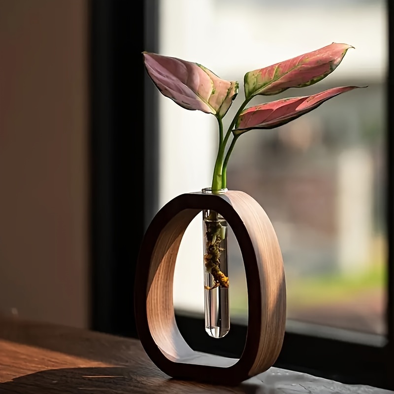 Snake Plant Ceramic - 1 adet Ceviz katı ahşap Çiçek