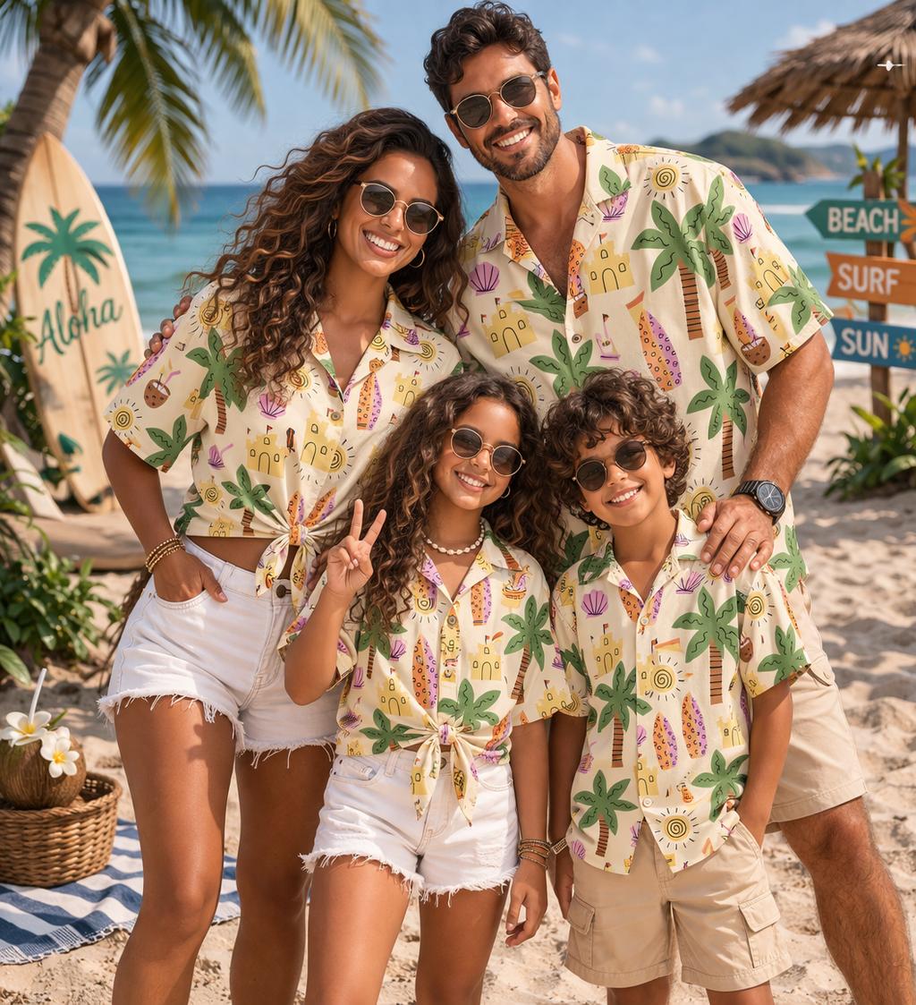Plant Parent - Hawaii Çocuk Gömleği Bitki Çiçek Hindistan