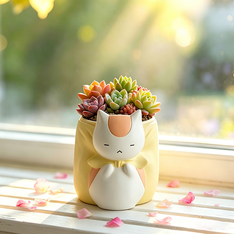 Uykulu Tombul Kedi Reçine Suku - Snake Plant Ceramic incelemesi ve fiyatı
